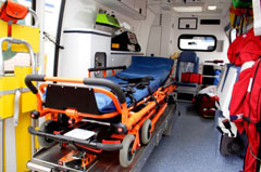 Back of ambulance